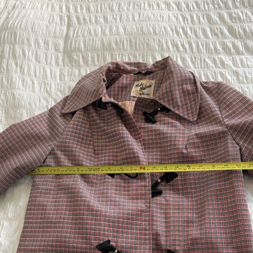 Vintage Plaid Niccolini Toggle Women's Coat - Picture 8 of 9
